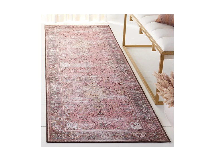 Tapis Rose/Beige 76 X 244 cm - Dahliana