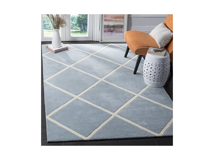 Tapis Bleu/Neutre 122 X 183 cm - Eliza