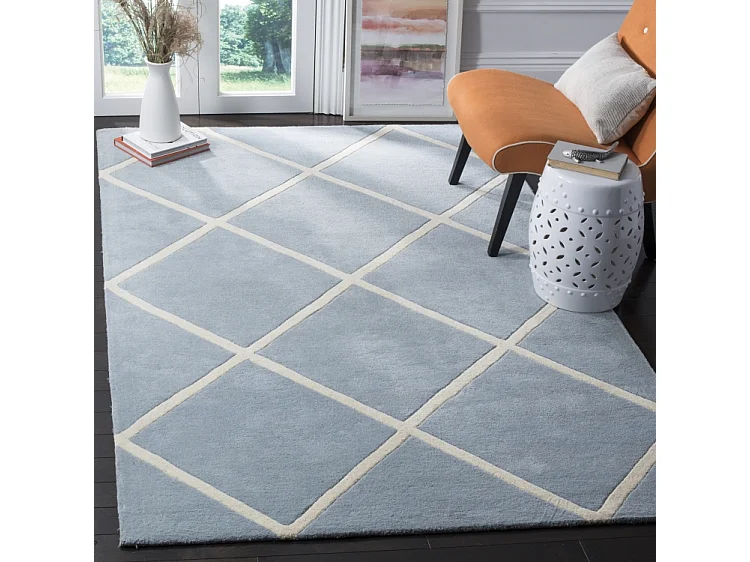 Tapis Bleu/Neutre 122 X 183 cm - Eliza