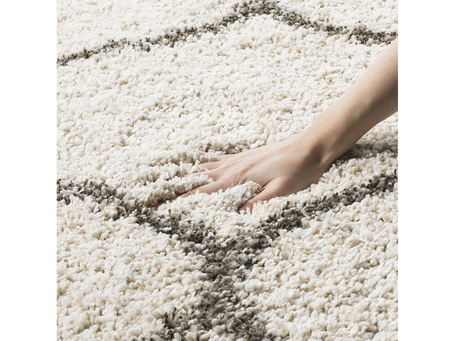 Tapis Neutre/Gris 91 X 152 cm - Zoey