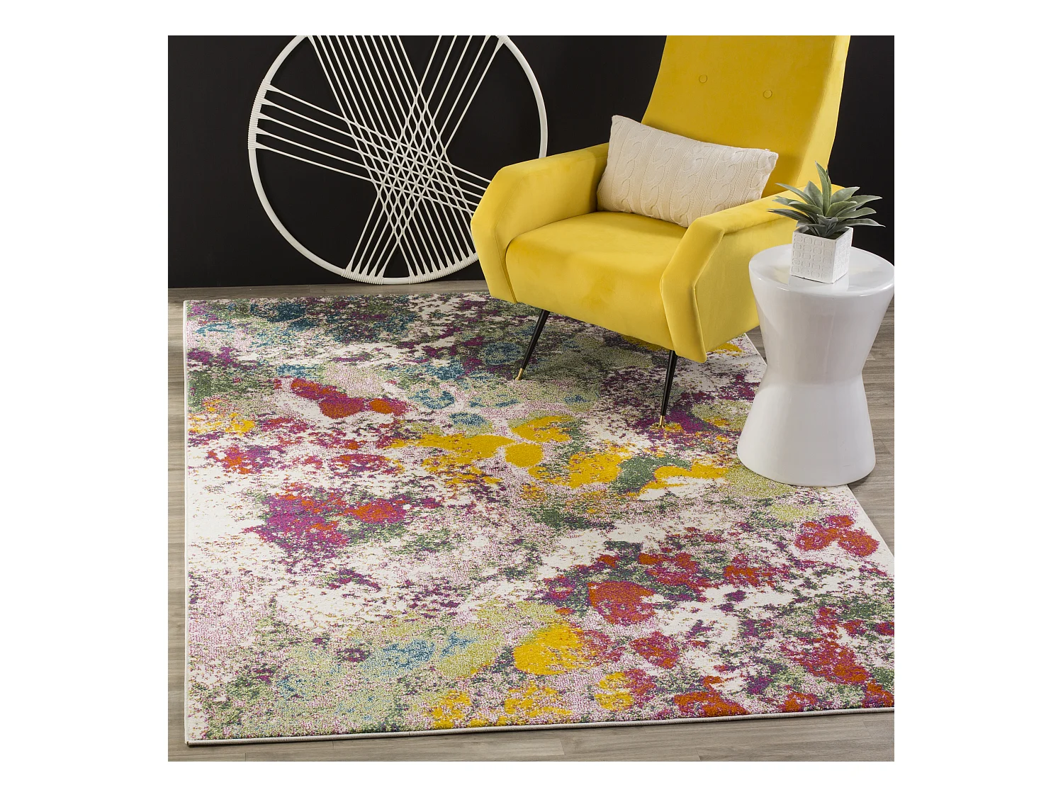 Tapis Vert/Rose 122 X 183 cm - Lexi