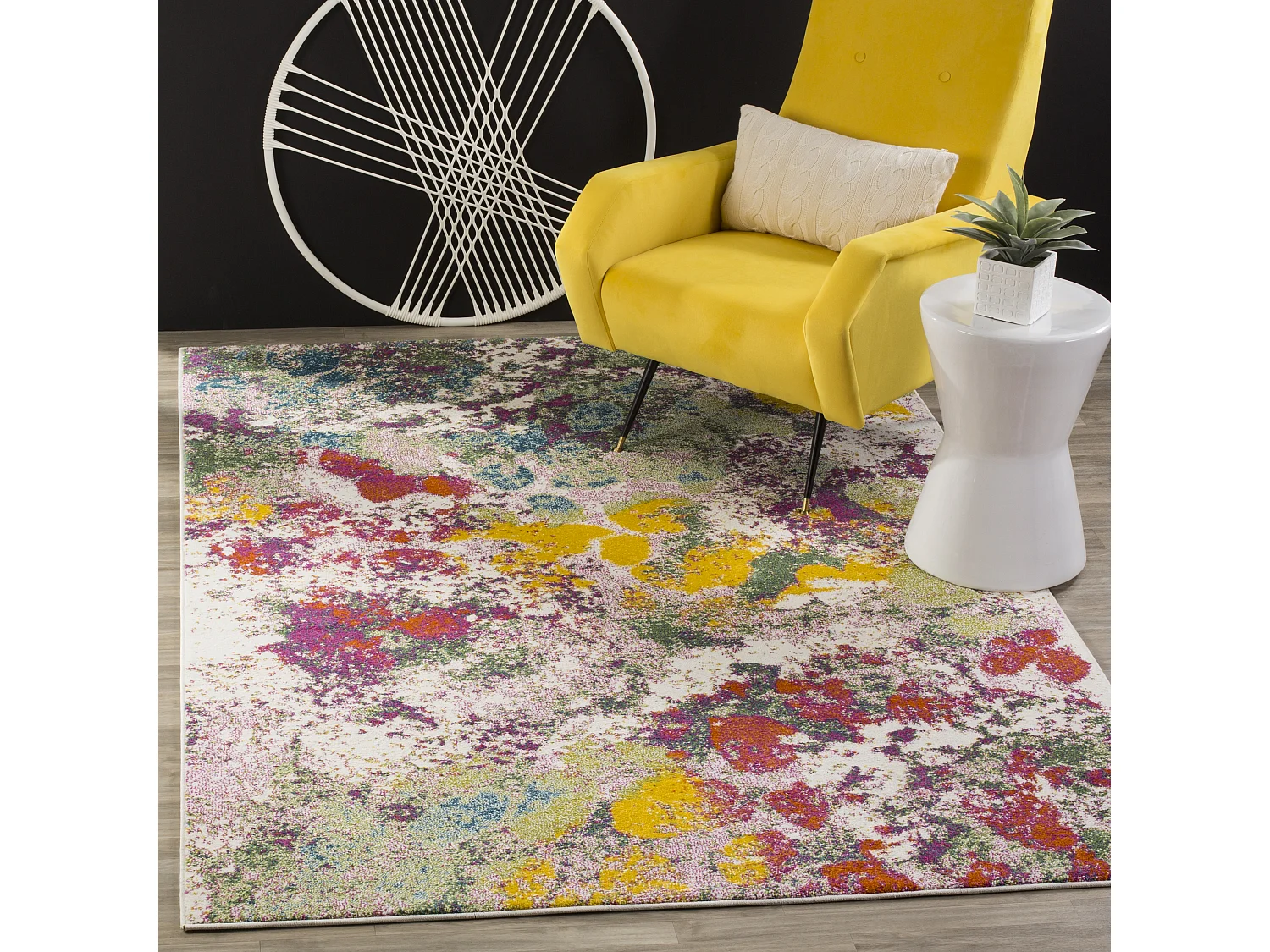 Tapis Vert/Rose 122 X 183 cm - Lexi