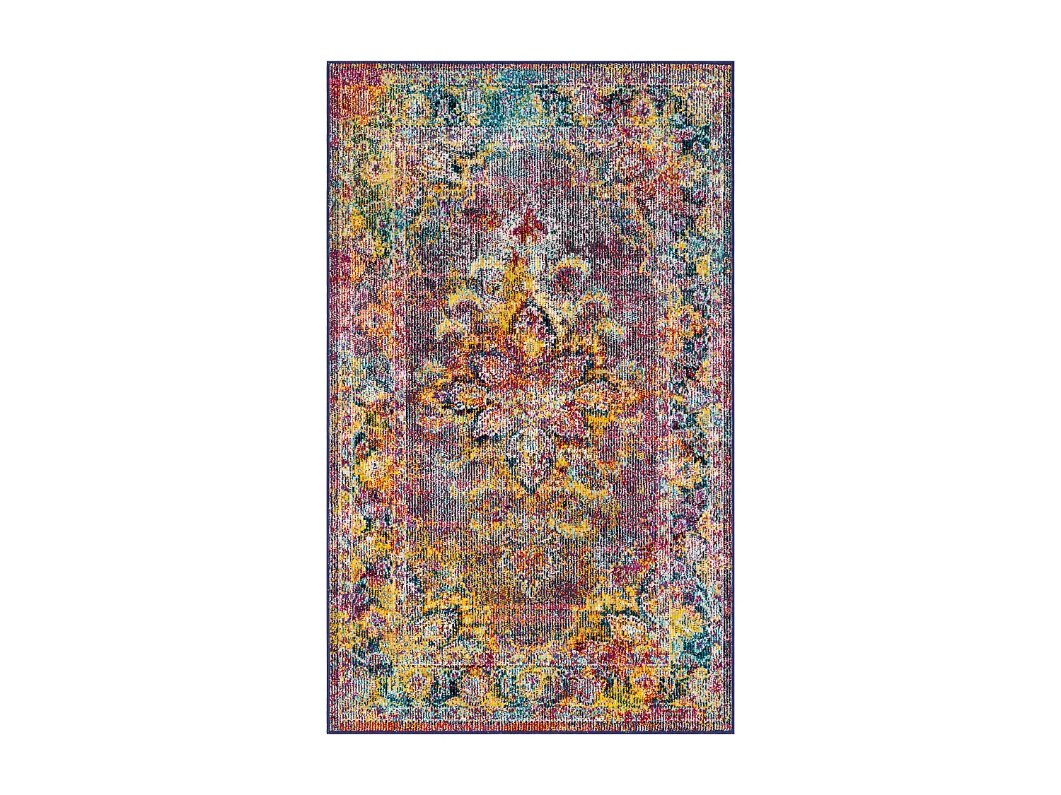 Tapis Bleu Marine/Bleu 122 X 183 cm - Dylan