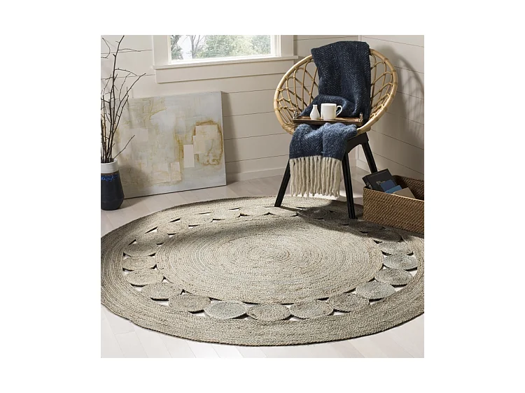 Tapis Gris 152 X 152 cm - Ismene