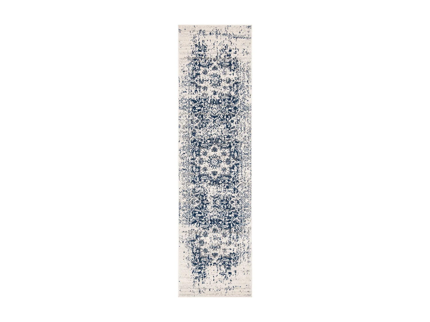 Tapis Neutre/Bleu Marine 69 X 122 cm - Merryl