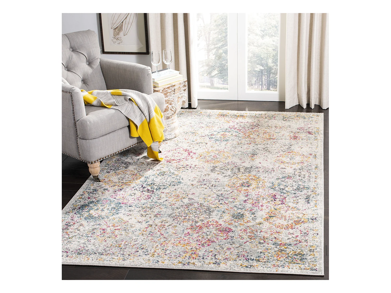 Tapis Gris/Or 201 X 279 cm - Mopani