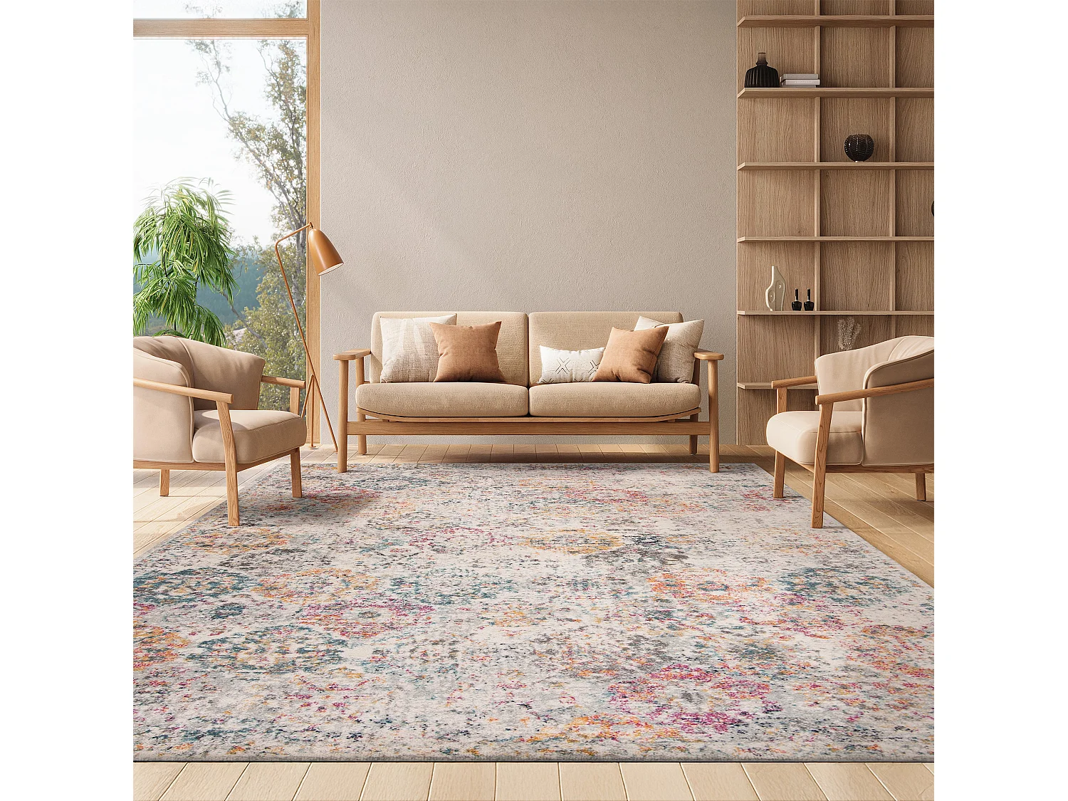Tapis Gris/Or 201 X 279 cm - Mopani
