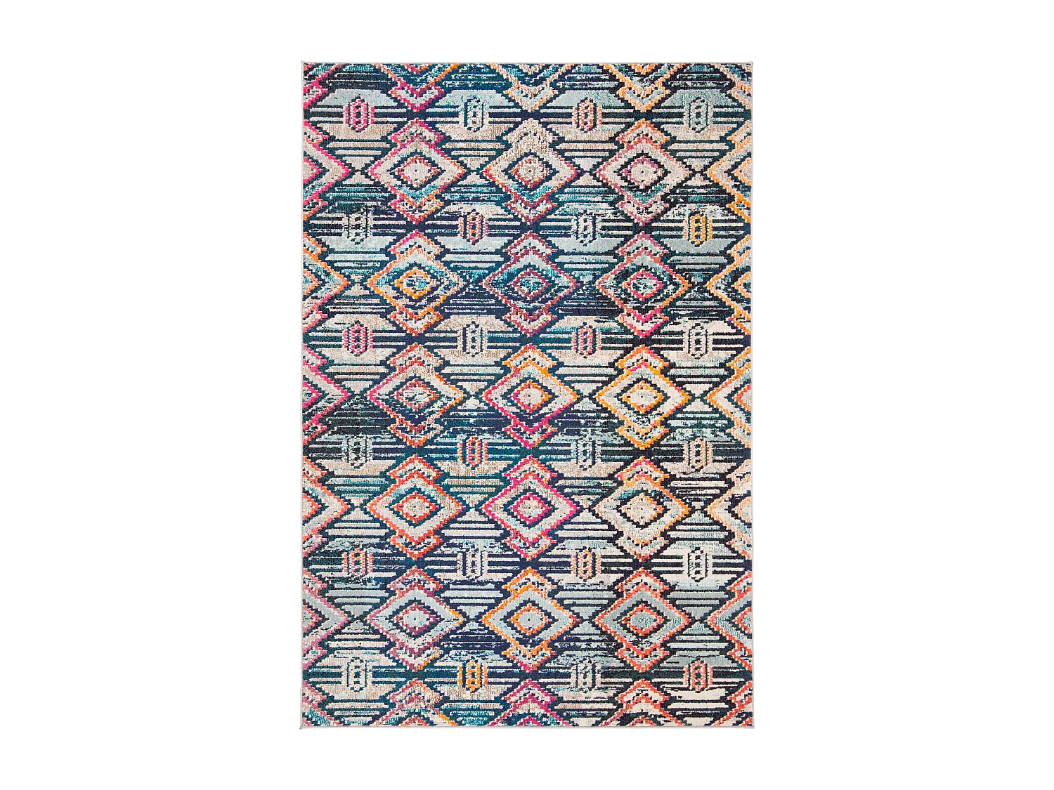 Tapis Noir/Orange 183 X 274 cm - Lilly