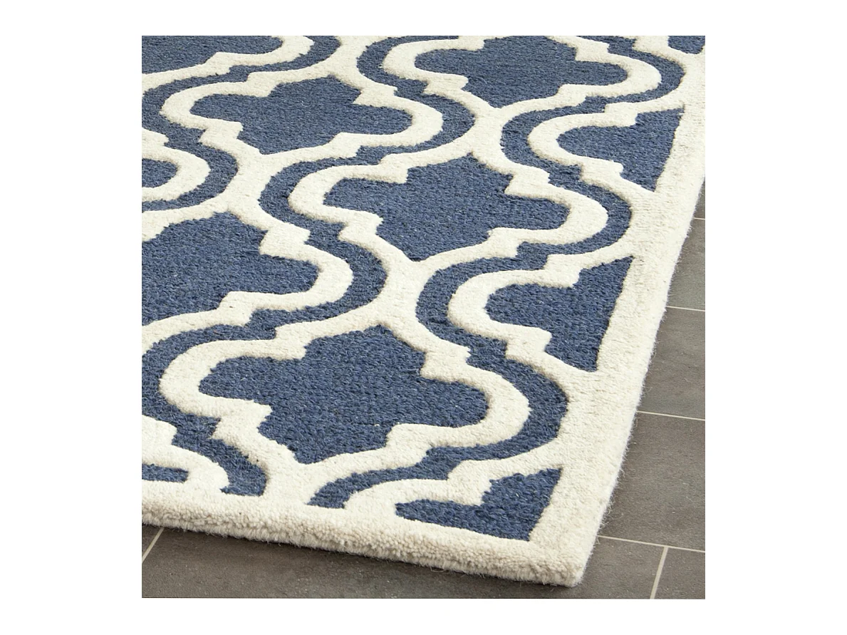 Tapis Bleu Marine/Neutre 183 X 274 cm - Oriana