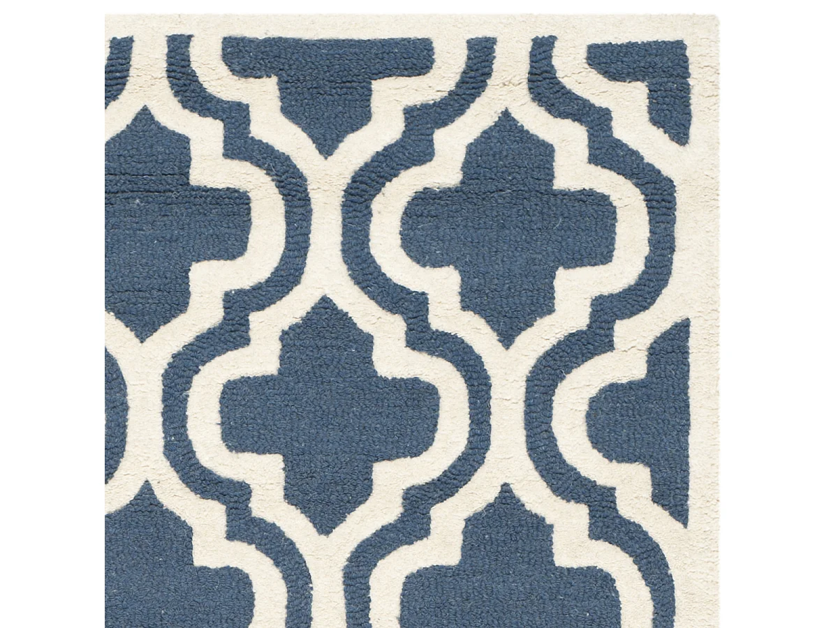 Tapis Bleu Marine/Neutre 183 X 274 cm - Oriana