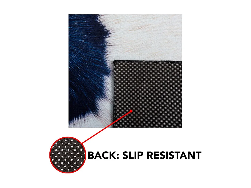 Tapis Ivoire/Bleu Foncé 152 X 244 cm - Elspeth