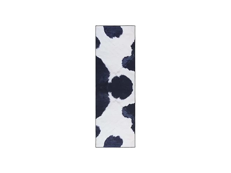 Tapis Ivoire/Bleu Foncé 76 X 244 cm - Elspeth