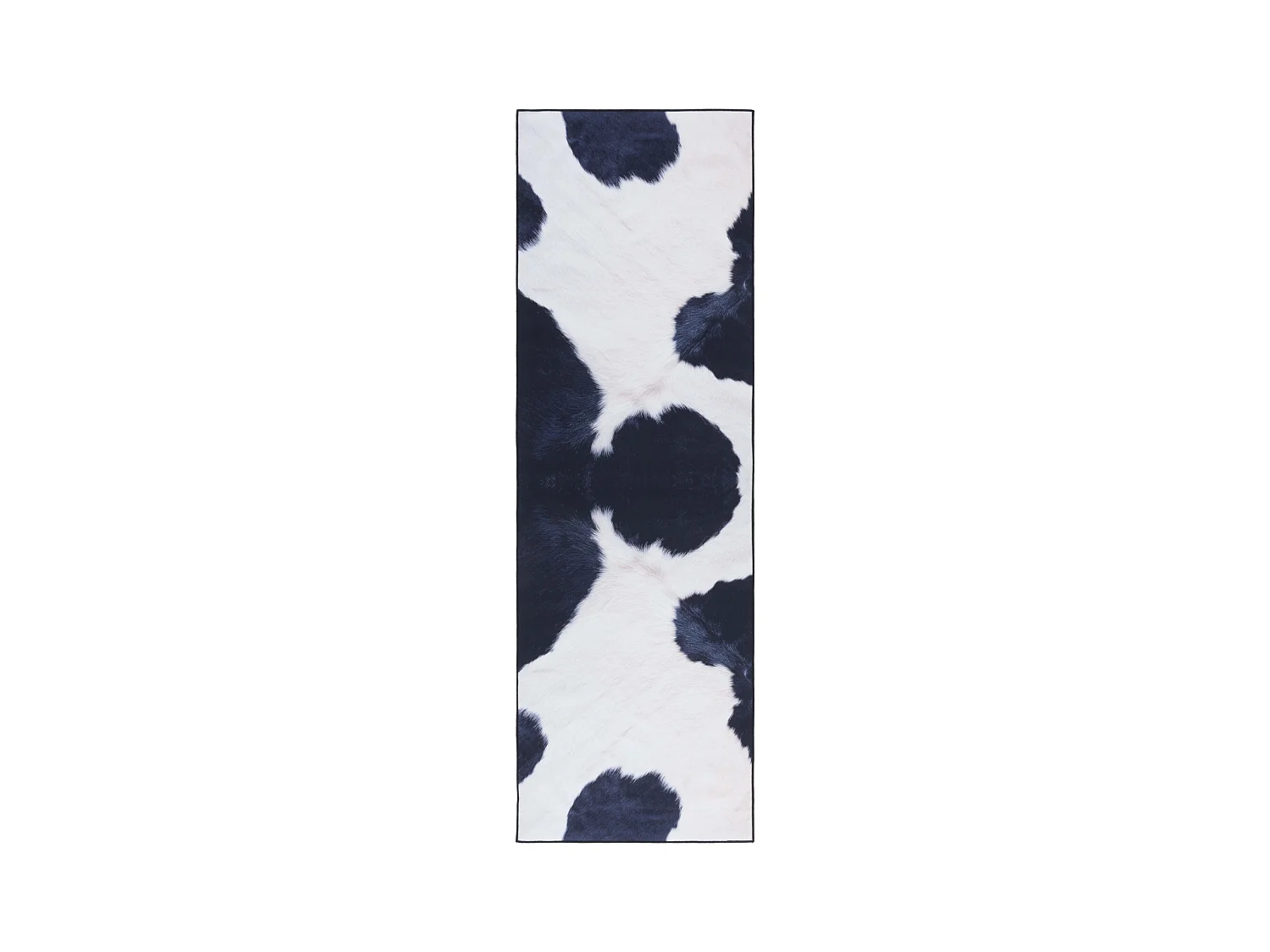 Tapis Ivoire/Bleu Foncé 76 X 244 cm - Elspeth