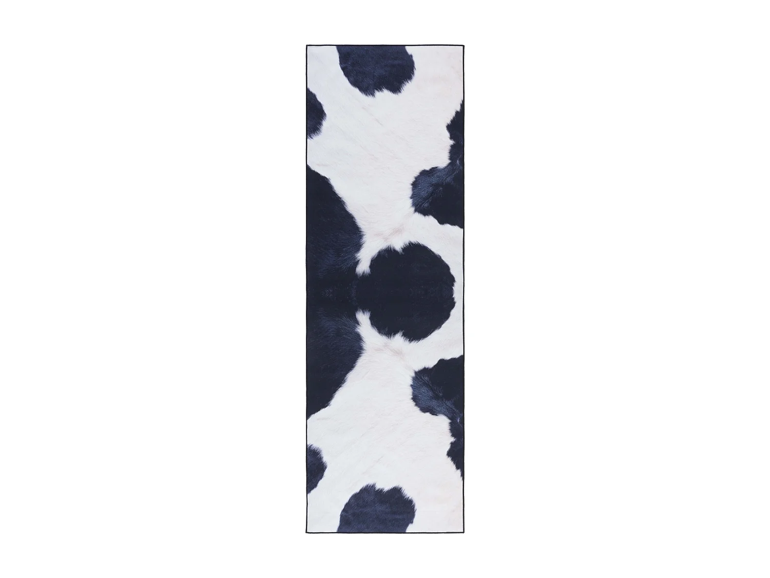 Tapis Ivoire/Bleu Foncé 76 X 244 cm - Elspeth