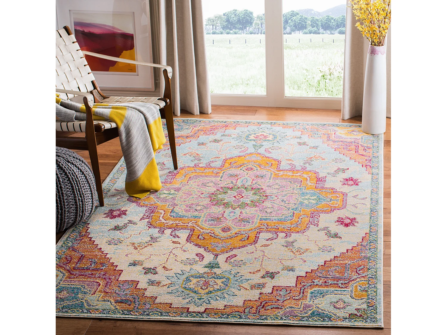 Tapis Bleu/Rose 152 X 244 cm - Desi