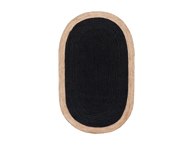 Tapis Noir/Naturel 122 X 183 cm - Aurelie