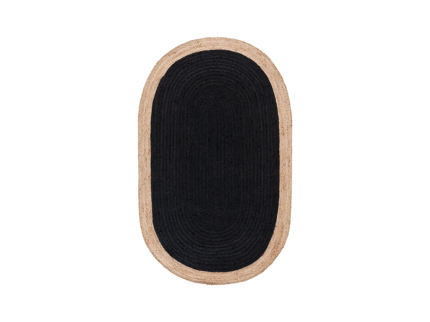 Tapis Noir/Naturel 122 X 183 cm - Aurelie