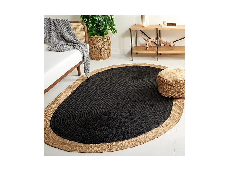 Tapis Noir/Naturel 122 X 183 cm - Aurelie