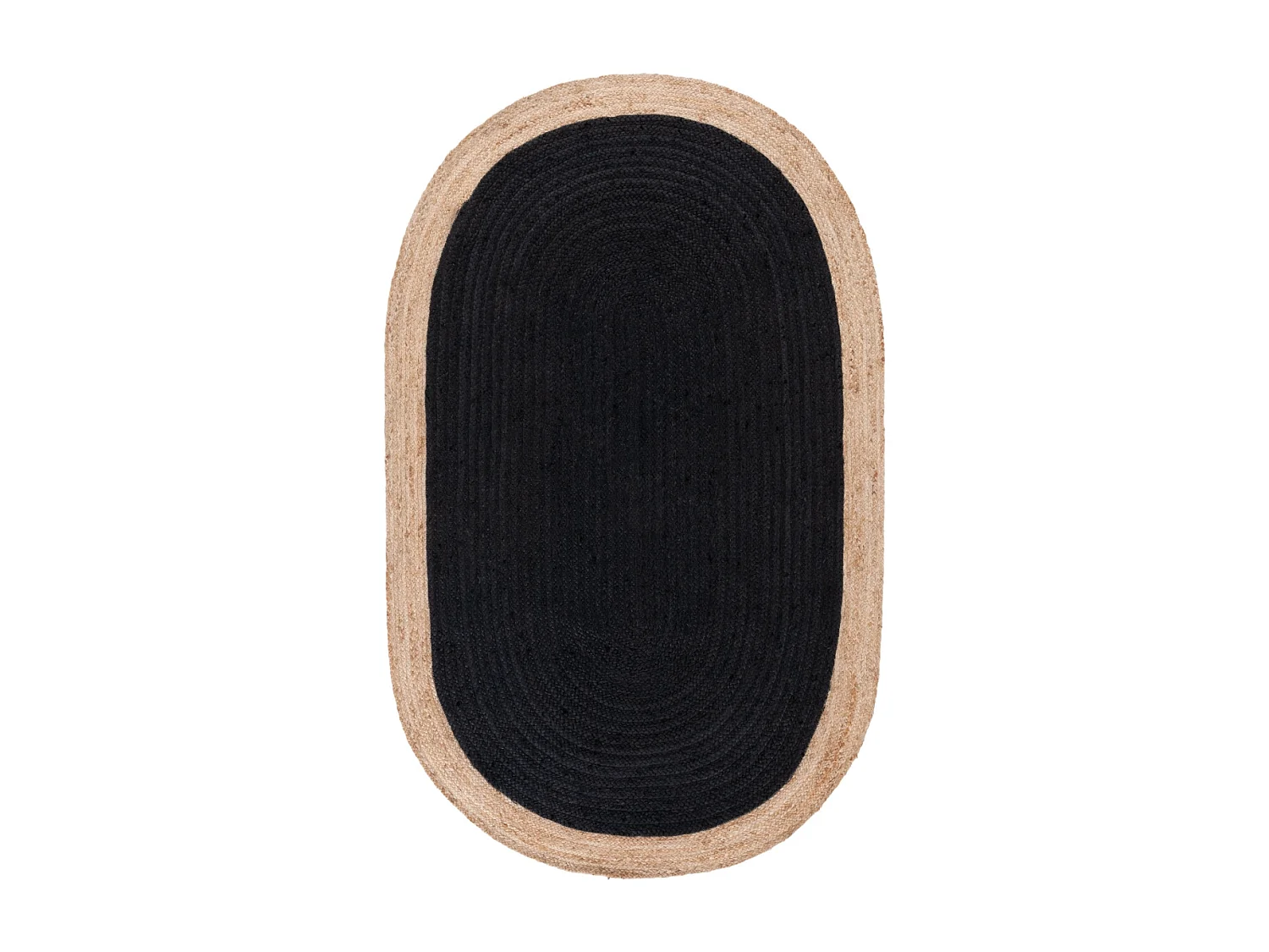 Tapis Noir/Naturel 122 X 183 cm - Aurelie