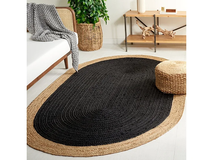 Tapis Noir/Naturel 122 X 183 cm - Aurelie