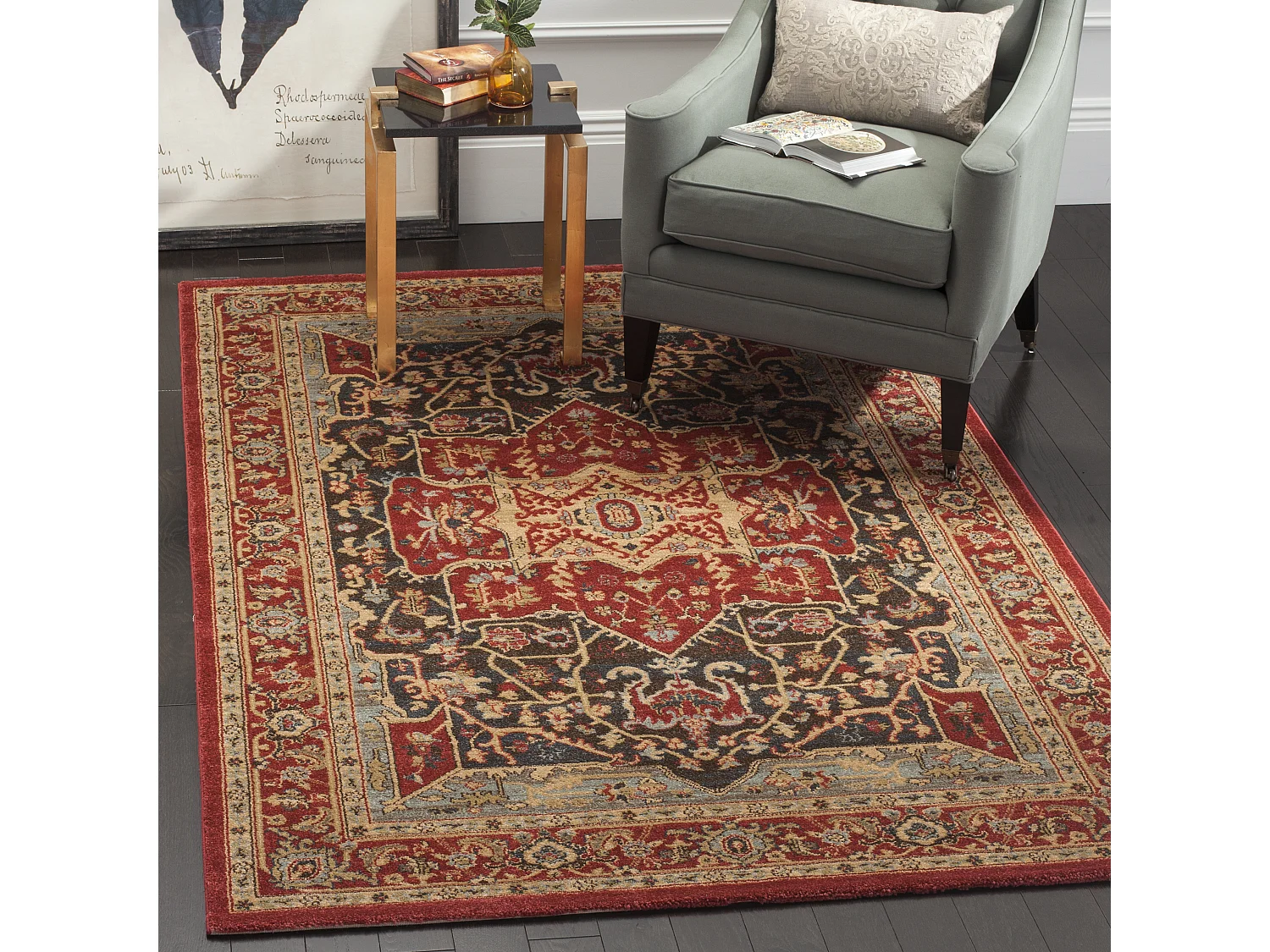 Tapis Rouge 122 X 170 cm - Alberto