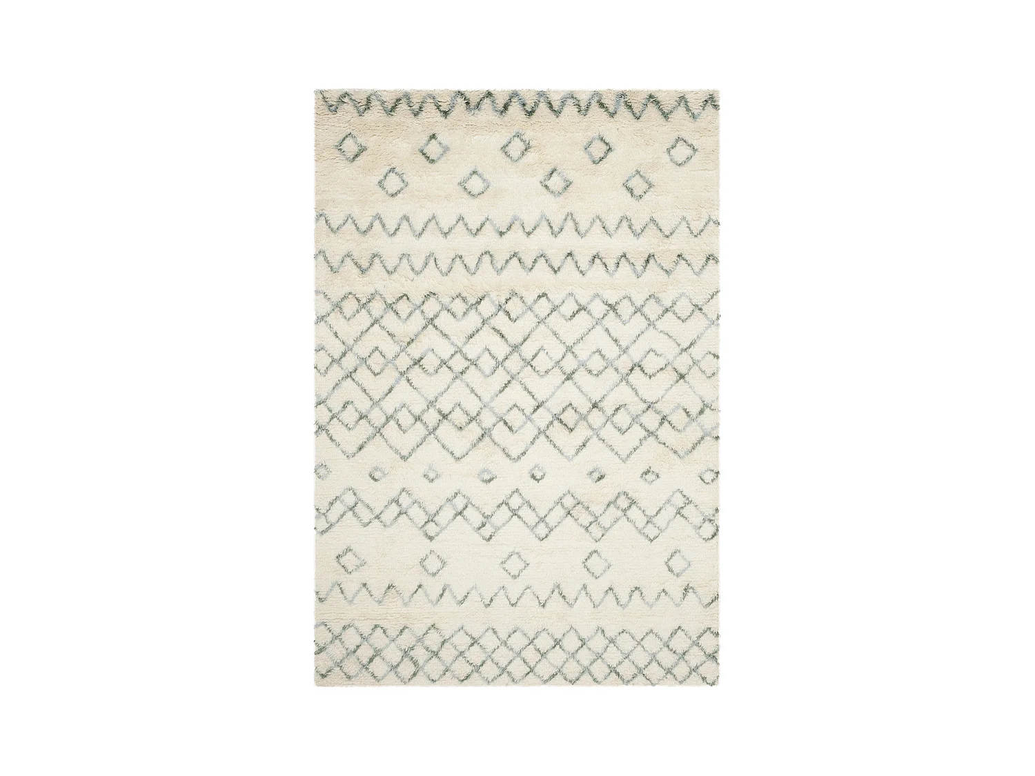 Tapis Neutre/Bleu 122 X 183 cm - Laszlo