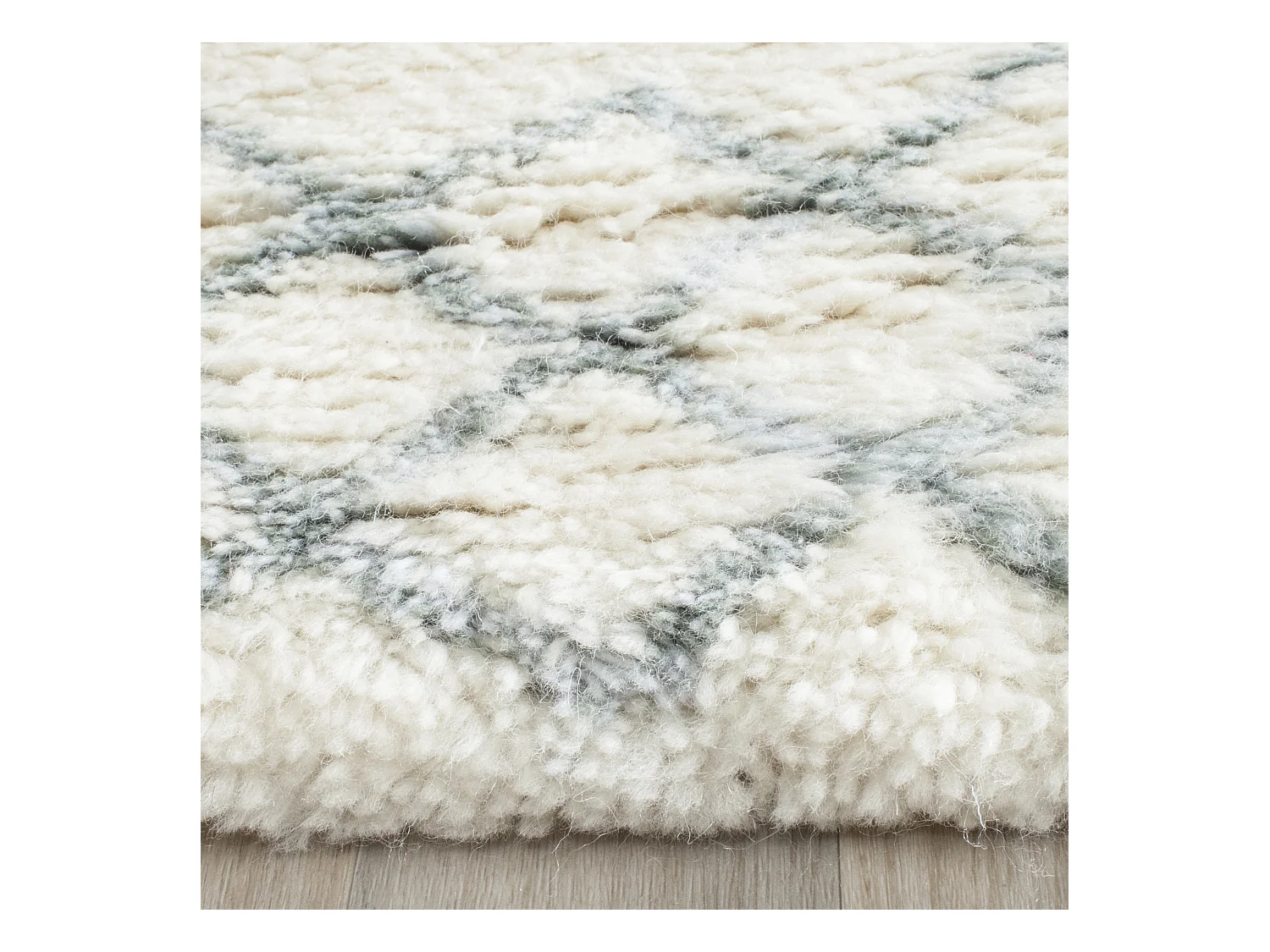 Tapis Neutre/Bleu 122 X 183 cm - Laszlo