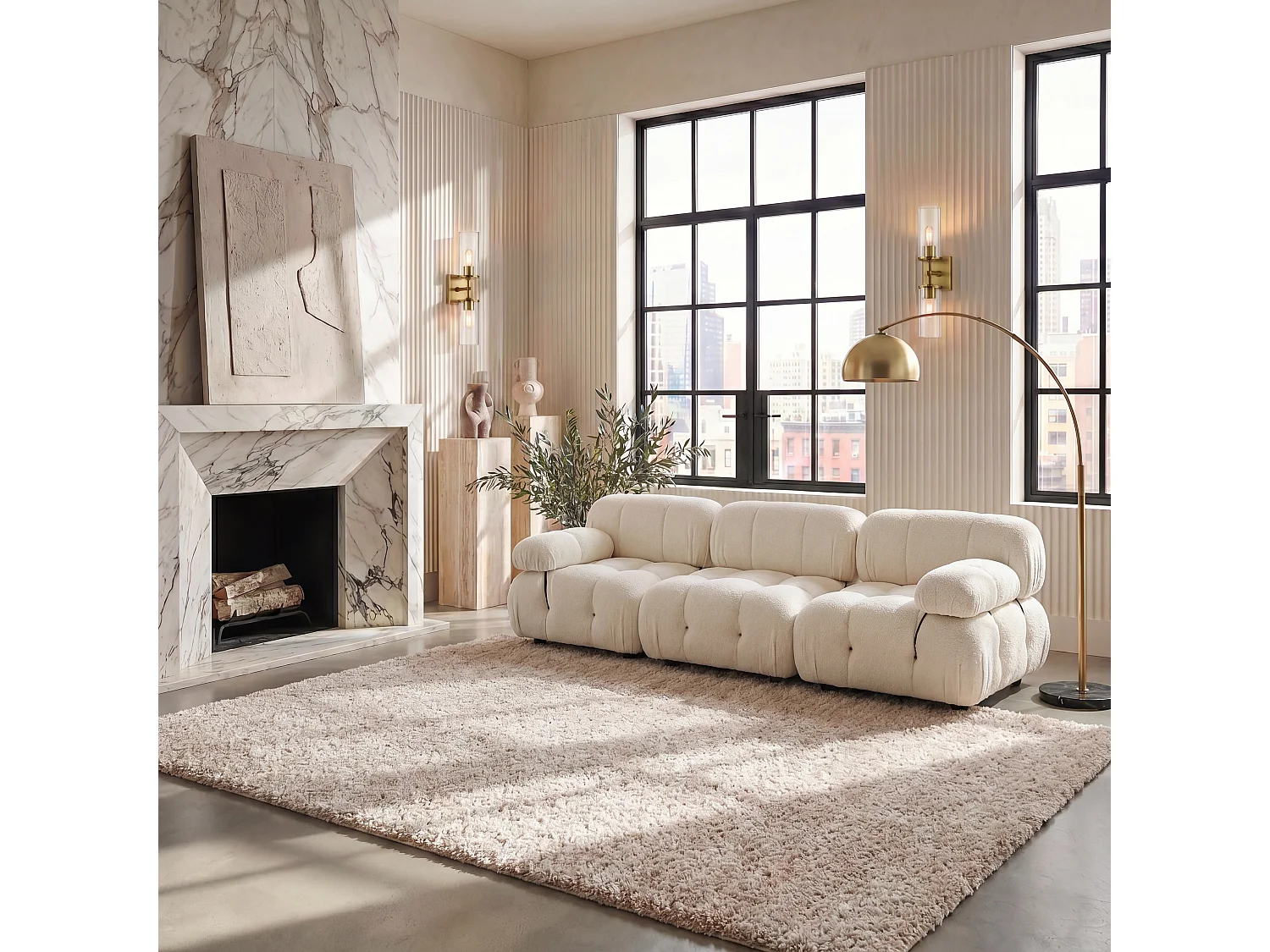 Tapis Ivoire/Beige 160 X 229 cm - Vienne