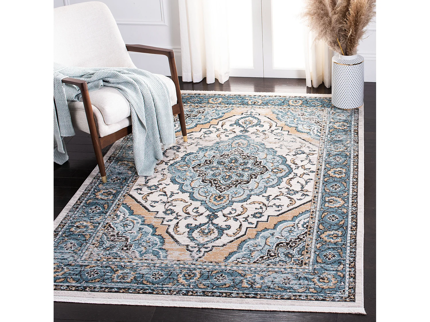 Tapis Bleu/Gris 160 X 229 cm - Persephone