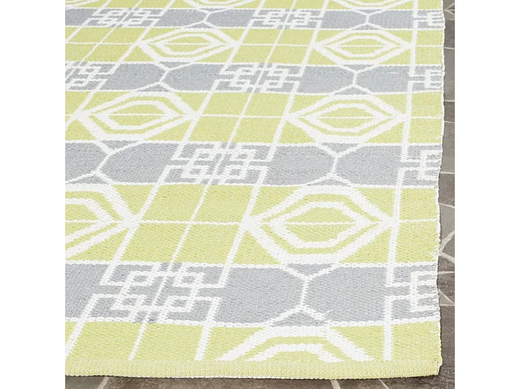Tapis Blanc/Gris 122 X 183 cm - Collin