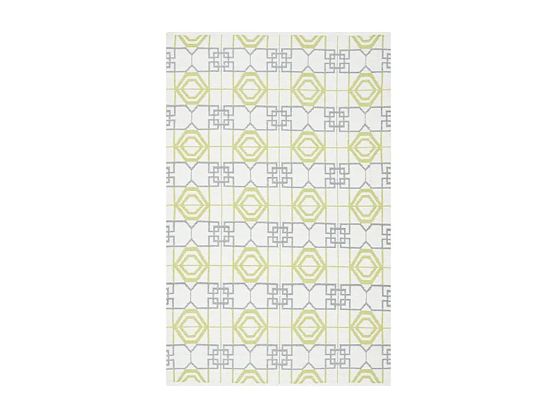Tapis Blanc/Gris 122 X 183 cm - Collin