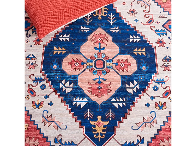 Tapis Rouille/Bleu 76 X 244 cm - Leilani