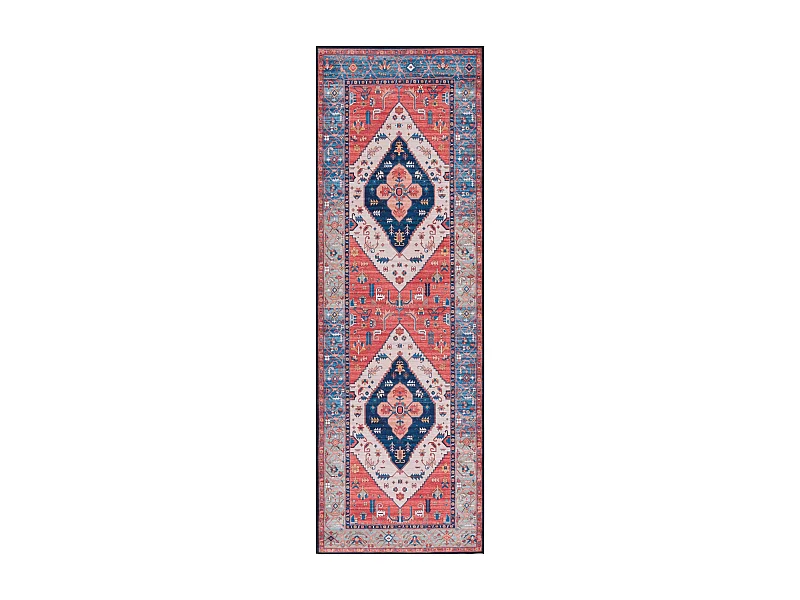 Tapis Rouille/Bleu 76 X 244 cm - Leilani