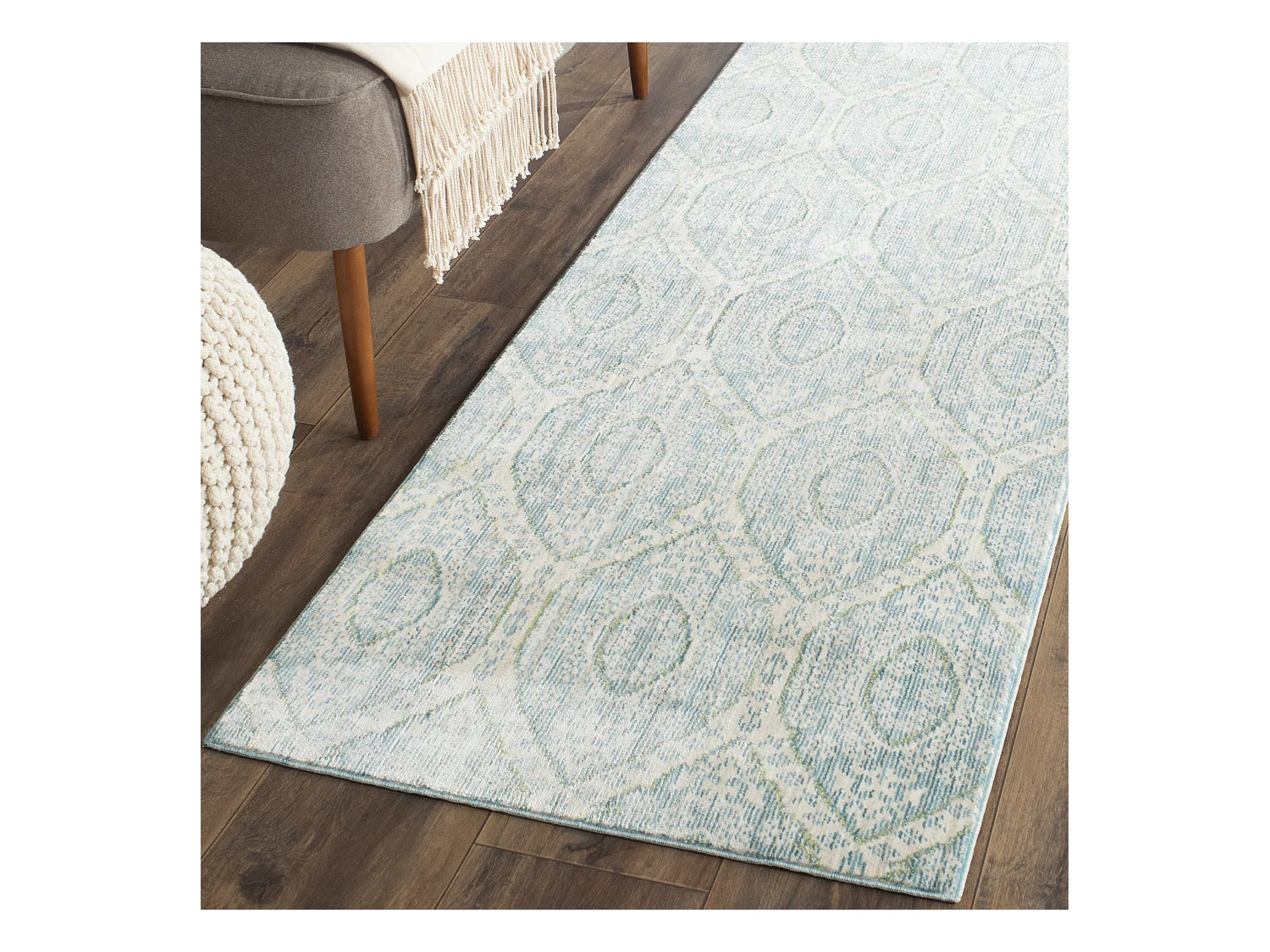 Tapis Bleu/Neutre 69 X 244 cm - Marlon