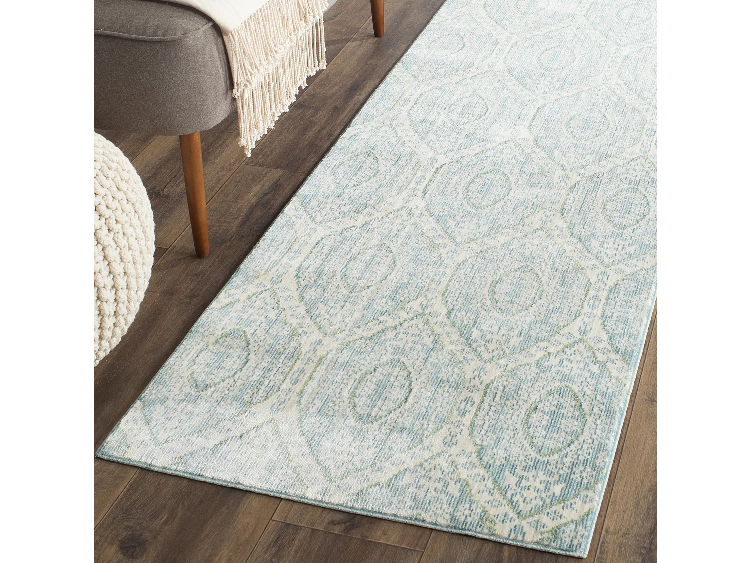Tapis Bleu/Neutre 69 X 244 cm - Marlon