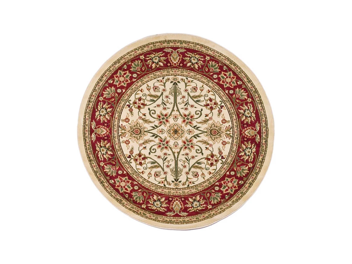 Tapis Ivoire/Rouge 122 X 122 cm - Xandra