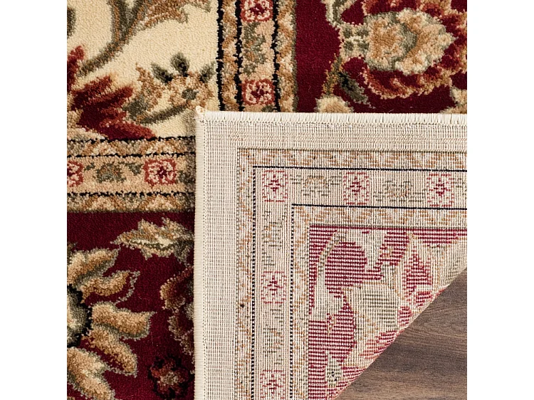 Tapis Ivoire/Rouge 122 X 122 cm - Xandra