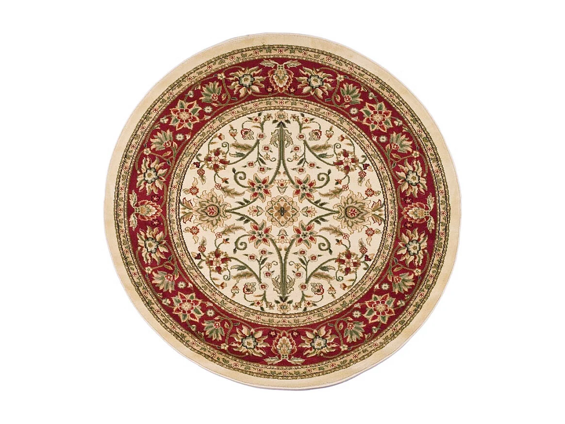 Tapis Ivoire/Rouge 122 X 122 cm - Xandra