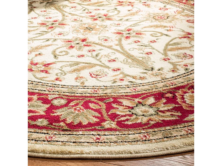 Tapis Ivoire/Rouge 122 X 122 cm - Xandra