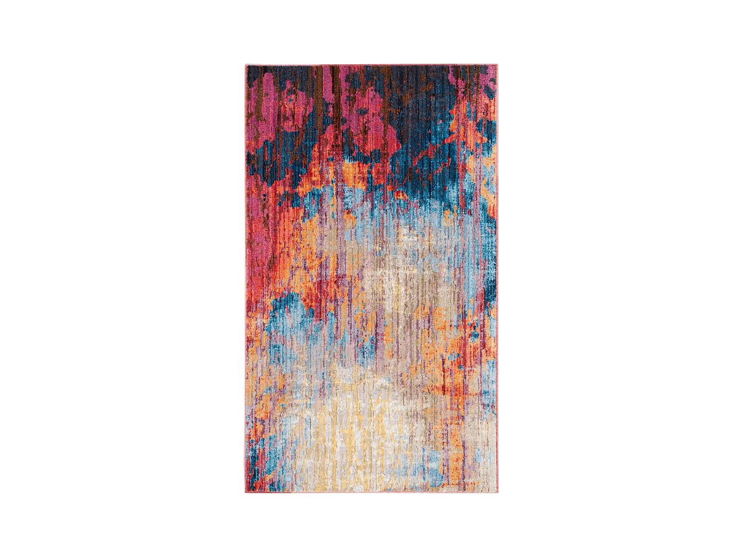 Tapis Bleu/Rouge 91 X 152 cm - Canan