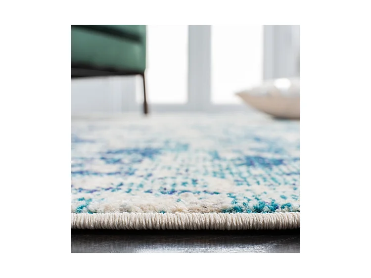 Tapis Ivoire/Turquoise 201 X 201 cm - Odaline