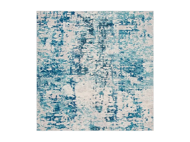 Tapis Ivoire/Turquoise 201 X 201 cm - Odaline