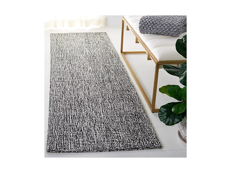 Tapis Noir/Ivoire 69 X 244 cm - Damaris