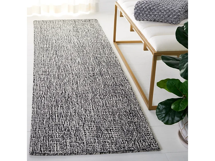 Tapis Noir/Ivoire 69 X 244 cm - Damaris