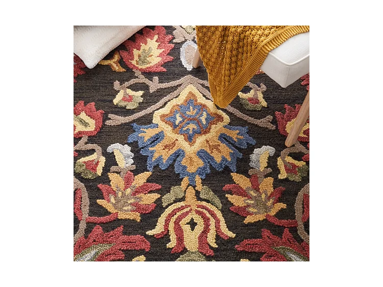 Tapis Charbon/Multi 91 X 152 cm - Juni