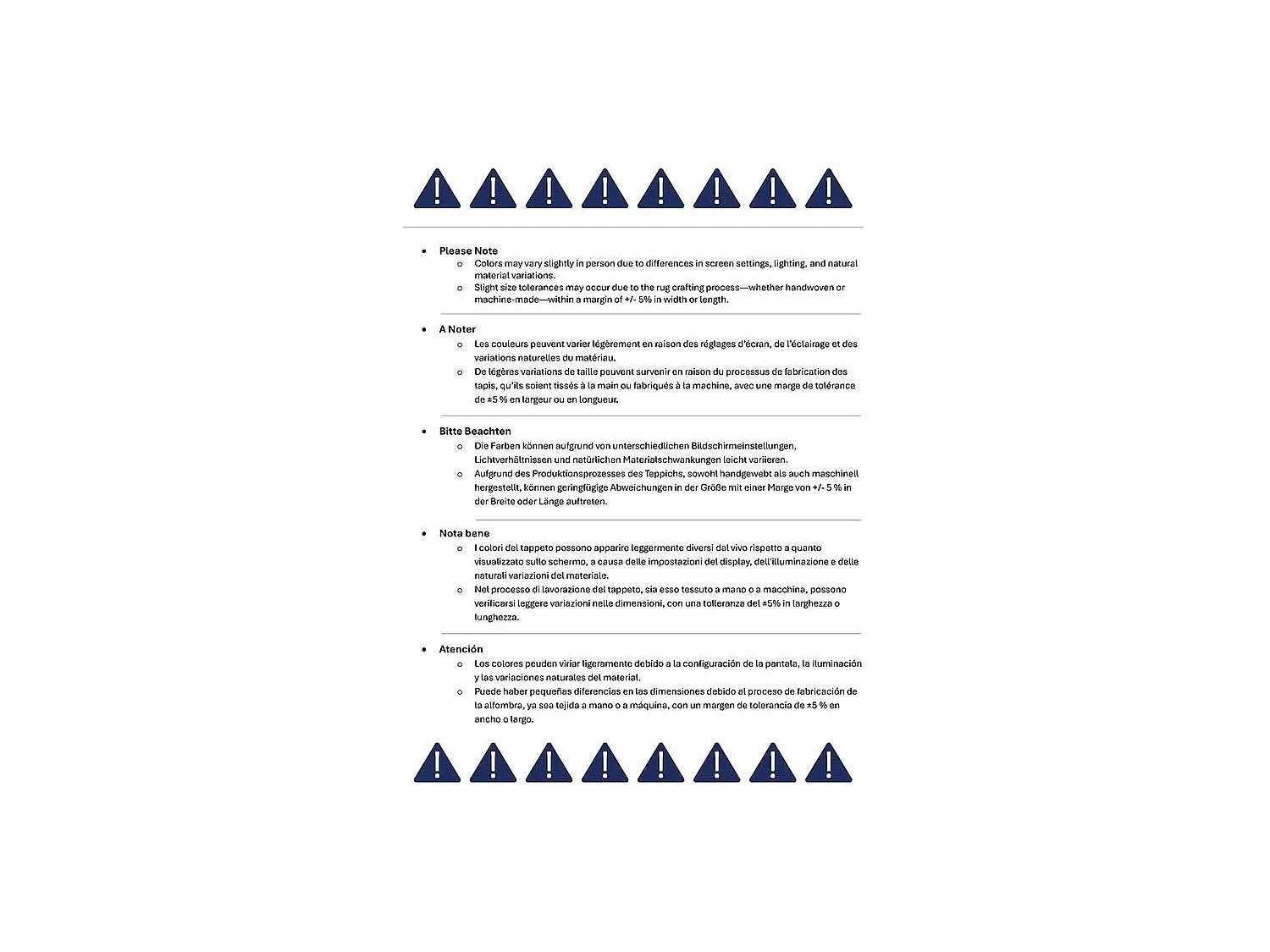 Tapis Bleu Marine 152 X 244 cm - Saphira