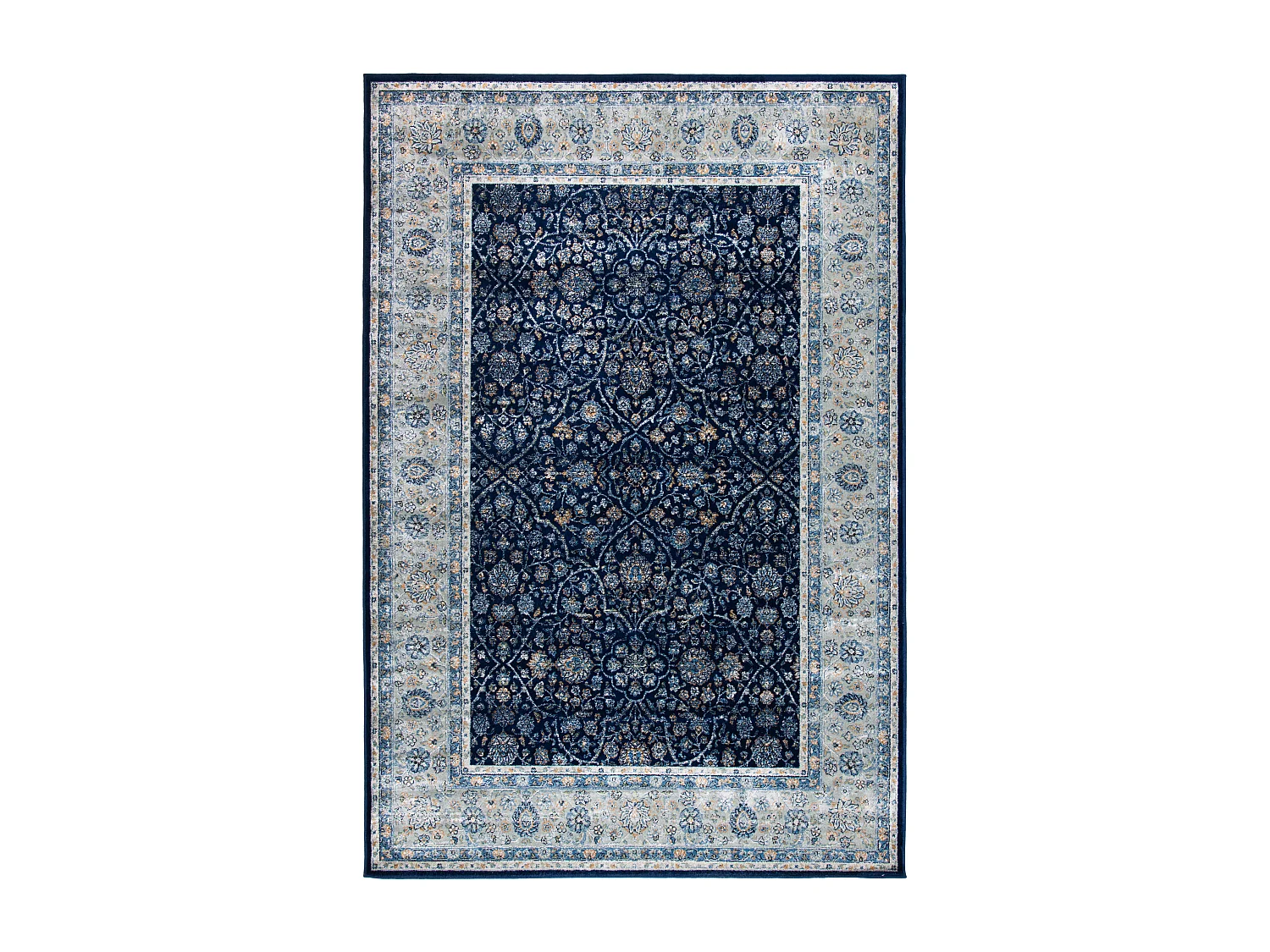 Tapis Bleu Marine/Bleu 201 X 279 cm - Juliette
