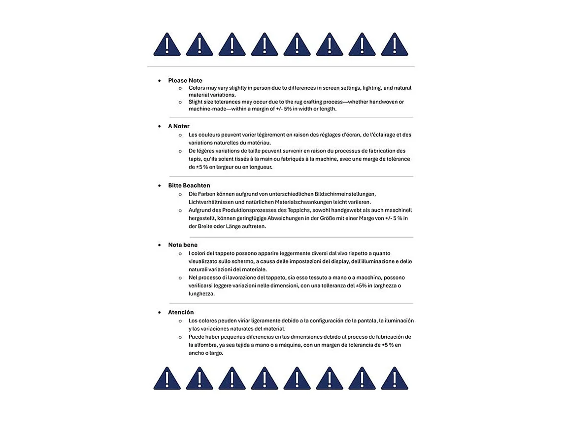 Tapis Bleu/Neutre 122 X 183 cm - Marlon