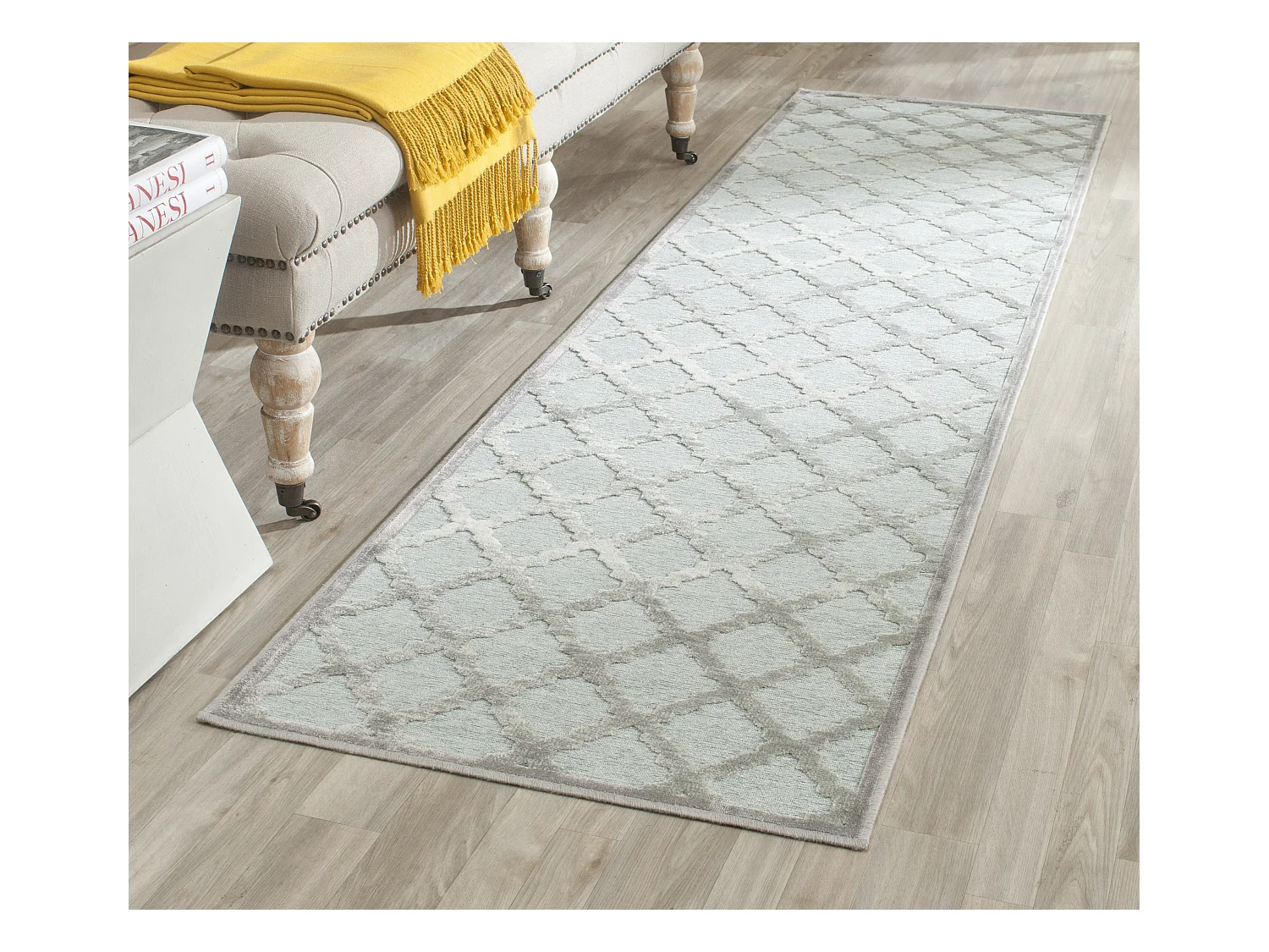 Tapis Gris/Vert 66 X 244 cm - Anguilla