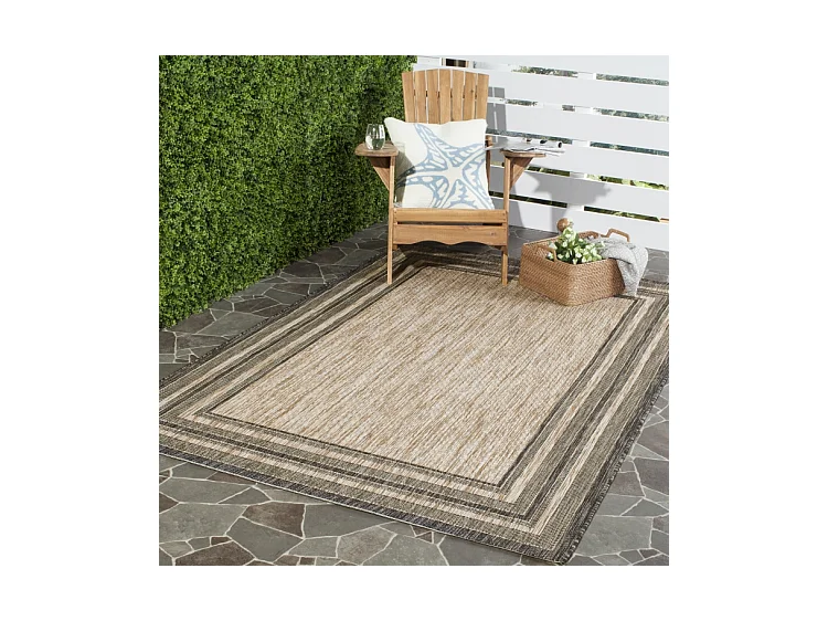 Tapis Naturel/Noir 235 x 305 cm - Anwen